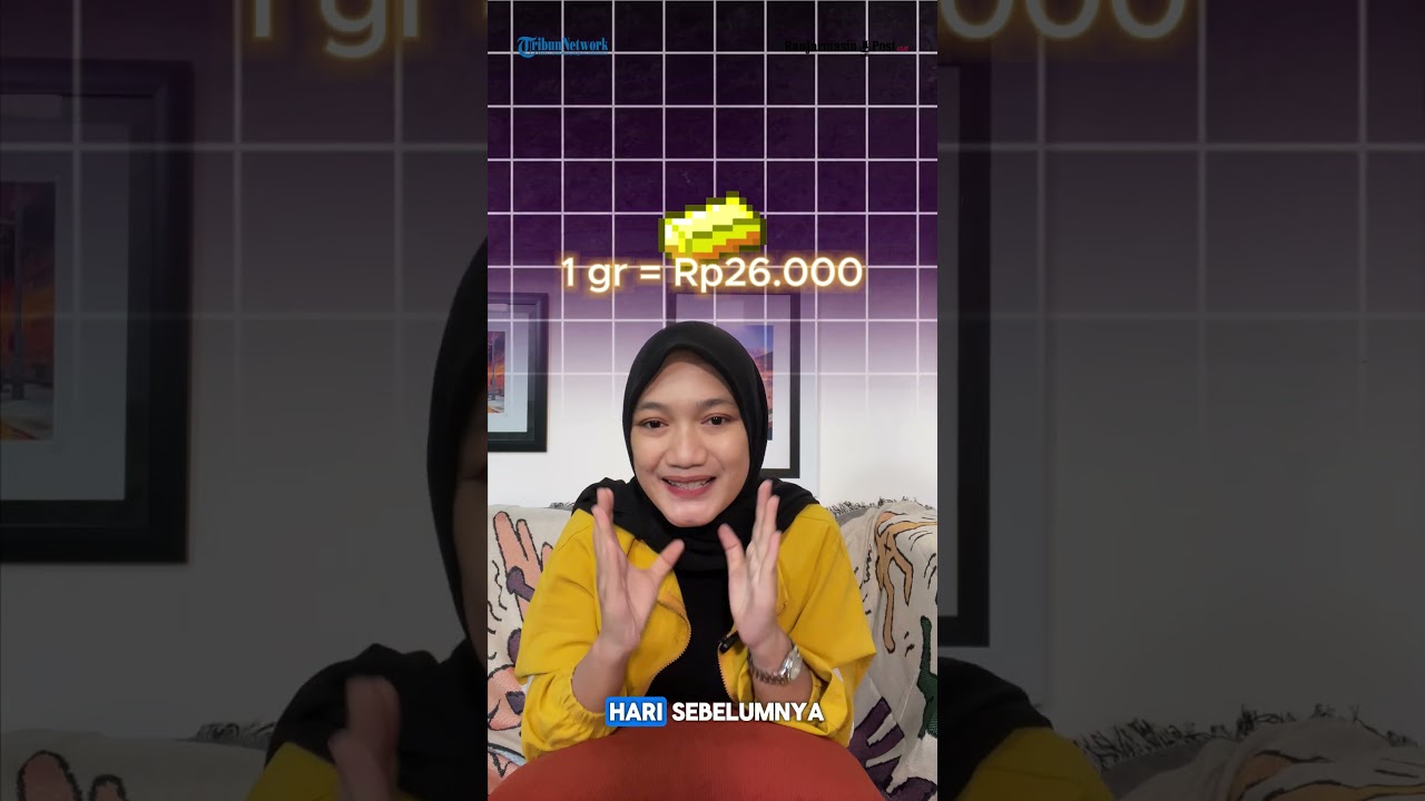Update harga emas batangan meliputi produksi Antam hari ini