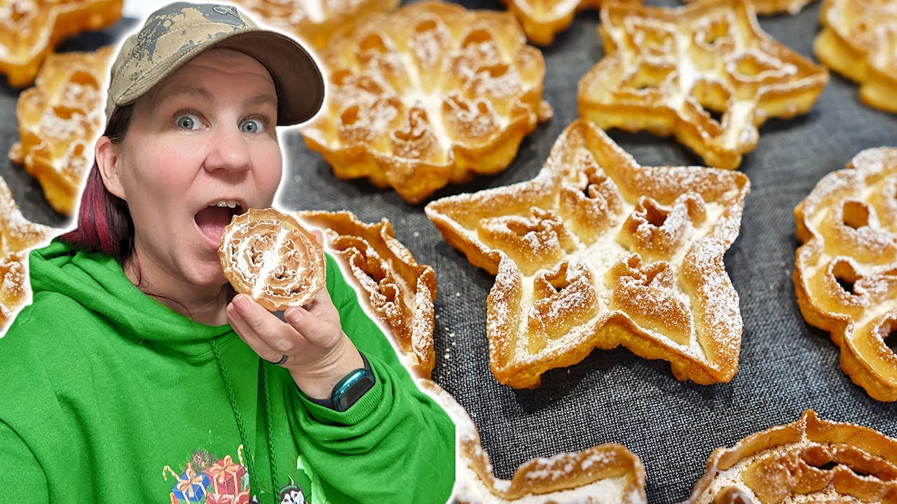 Deep Fried Cookies? Scandinavian Rosette Cookies |  Swedish Rosettes!