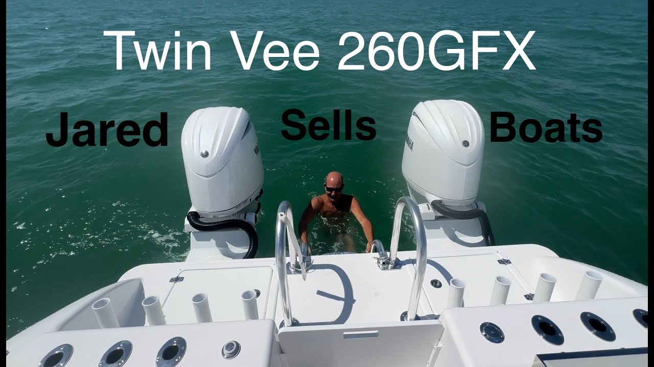 Twin Vee 260GFX sea trial with Yamaha 200hp engines.