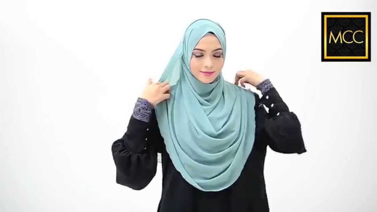 3 Easy Style for Heyna Halfmoon Shawl : Tutorial by MuslimahClothing.com