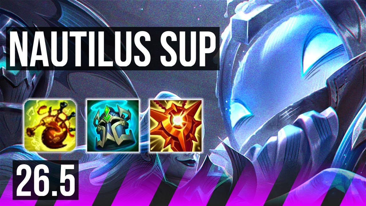 NAUTILUS & Jhin vs RAKAN & Sivir (SUP) | Good KDA: 6/2/20, 17K damage | KR Diamond | 26.5
