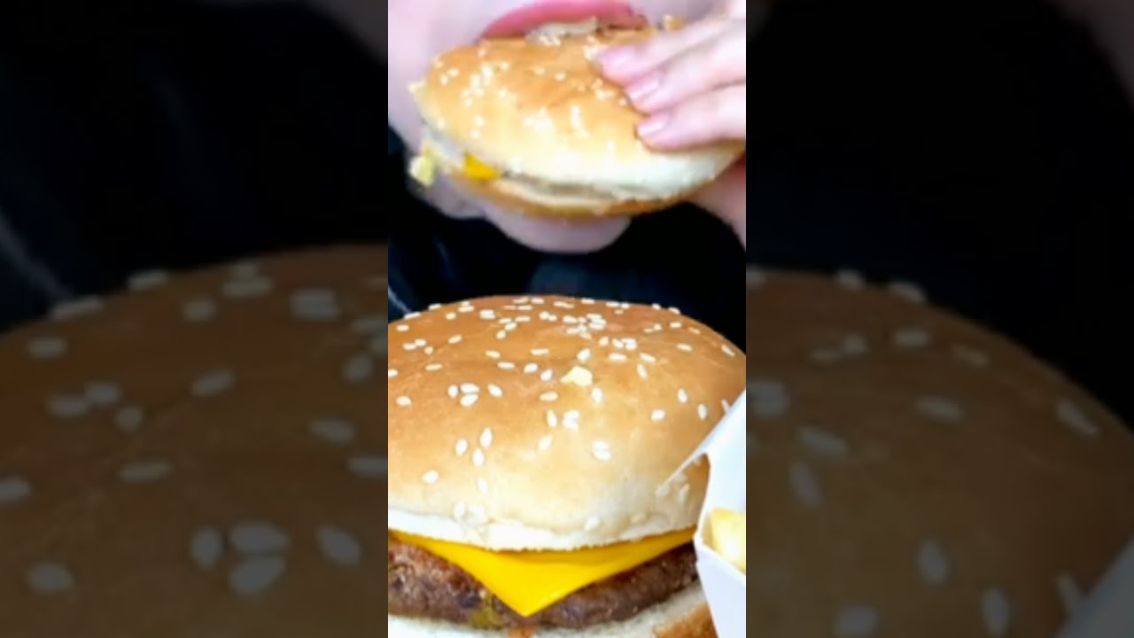 ASMR Cheese Burger Eating by Hesasmr