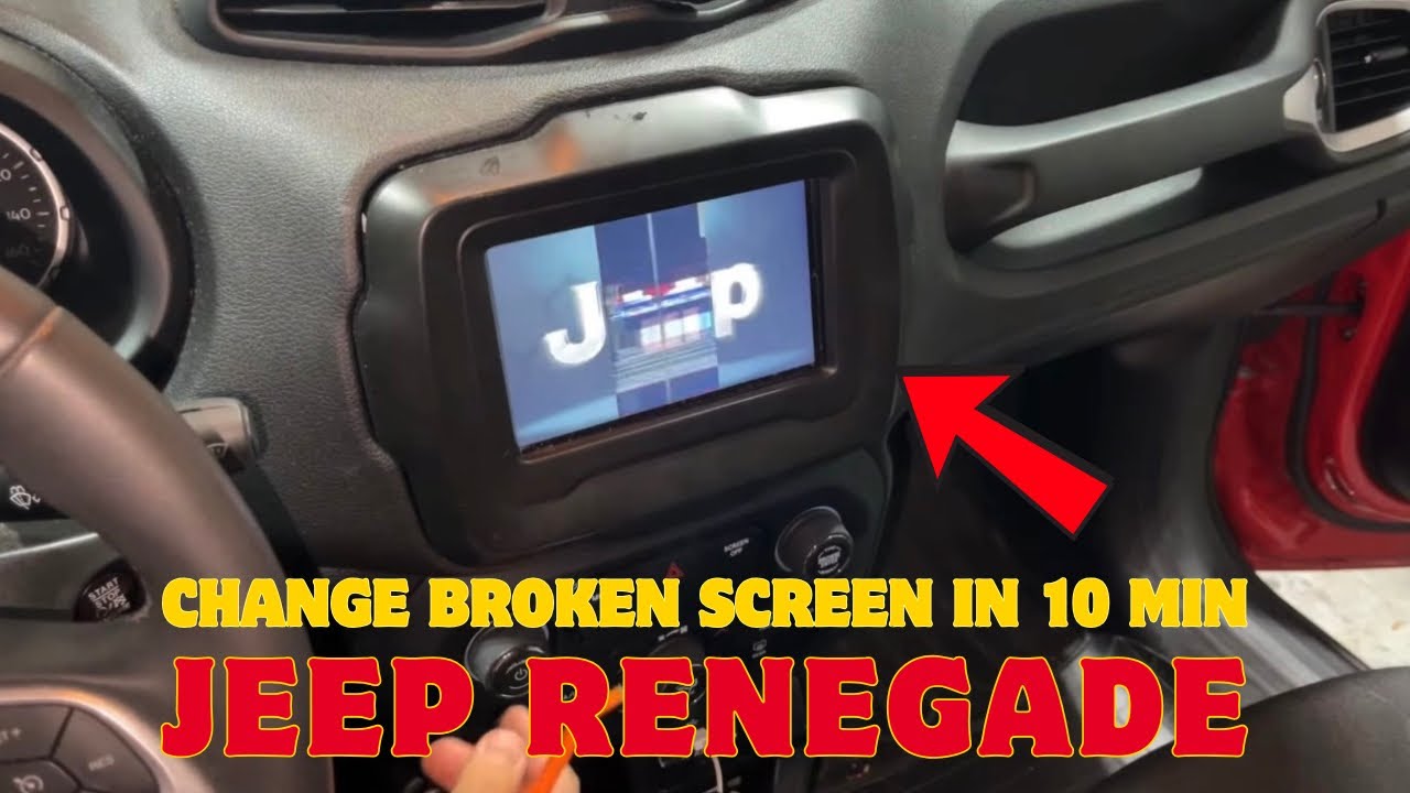 Как заменить экран магнитолы на Jeep Renegade | Пошаговое руководство своими руками (модель 2019 ...