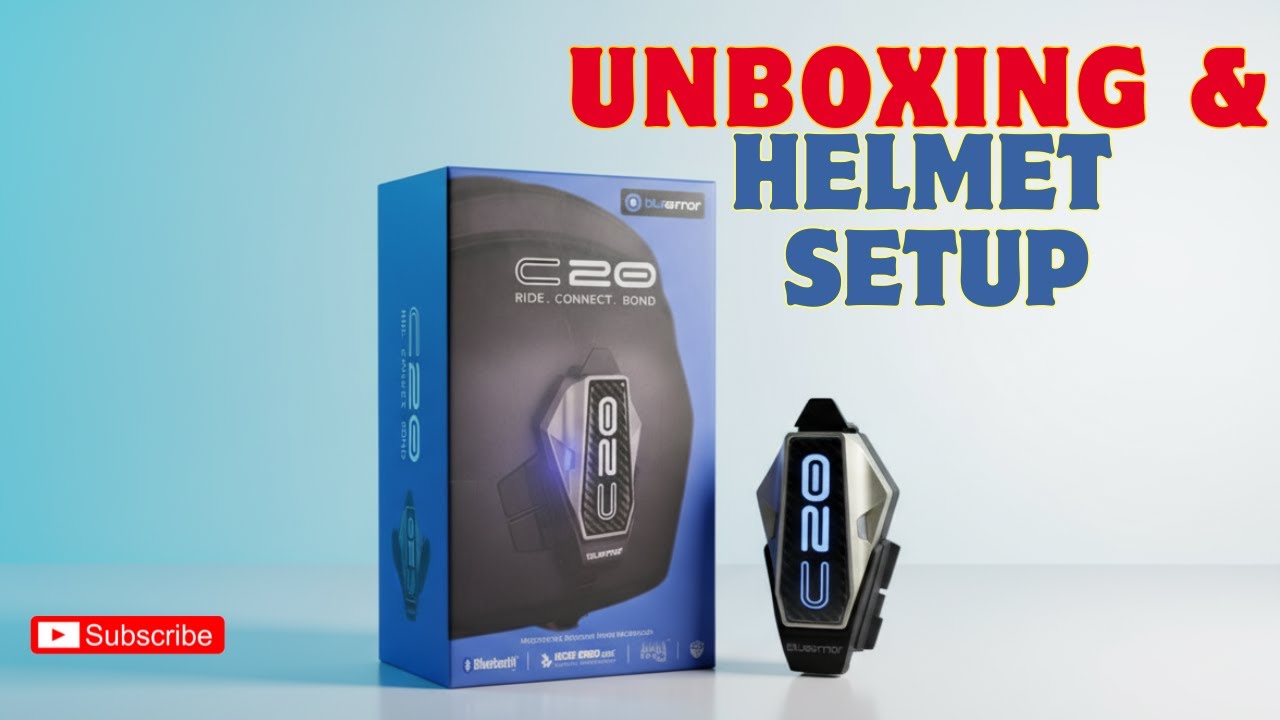 Bluarmor C20 Unboxing And Helmet Setup @BluArmor