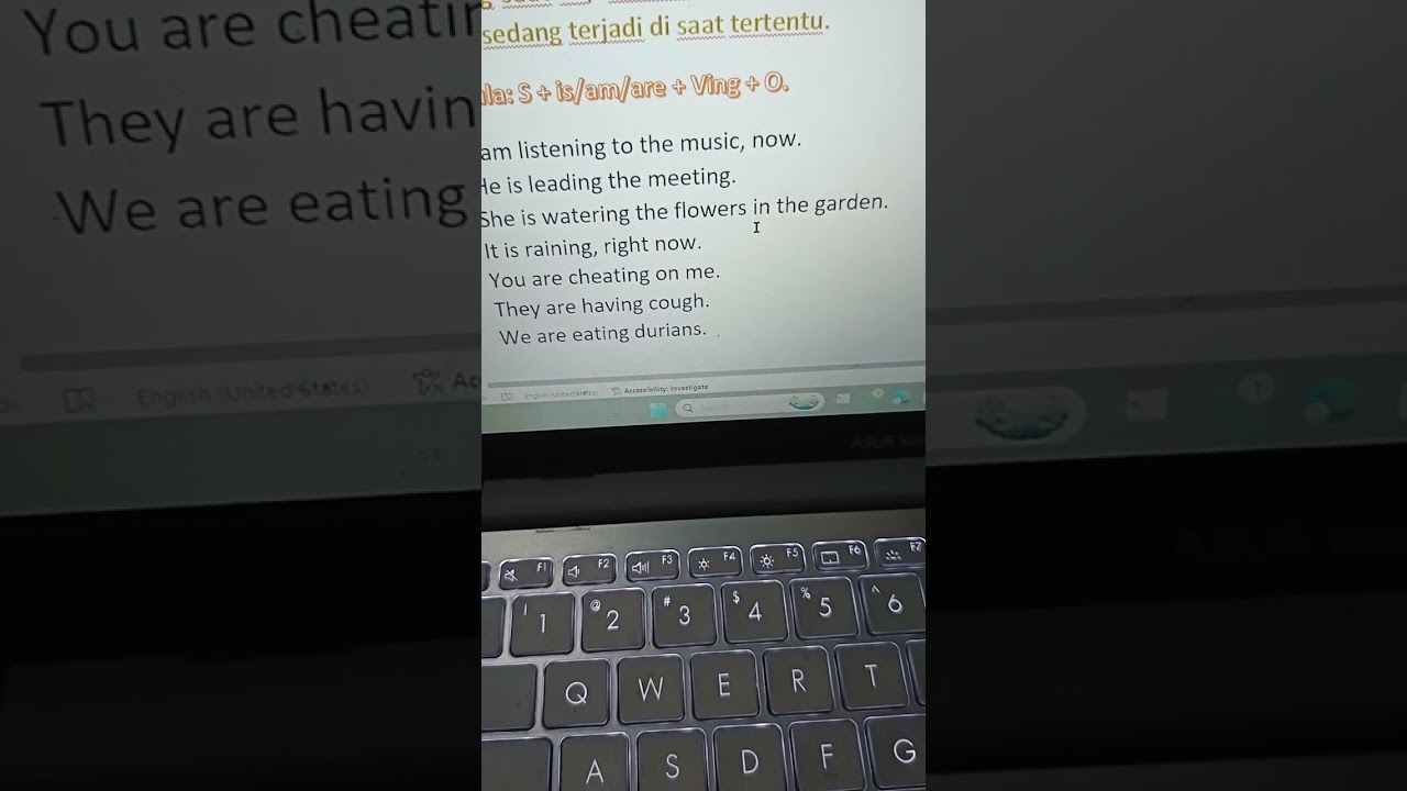 PRESENT CONTINUOUS TENSE