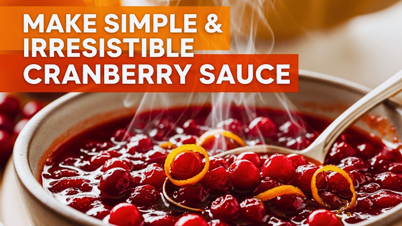 🍒Easy & Simple Cranberry Sauce with Only 3 Ingredients (+ Delicious Variations)🍒