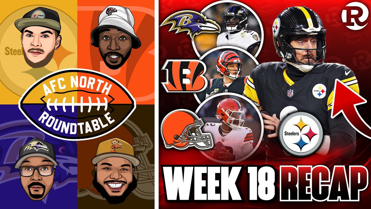 🏆 AFC North Week 18 RECAP & WILD CARD PREVIEW | Steelers WIN DIVISION TITLE, Ravens ELIMINATED