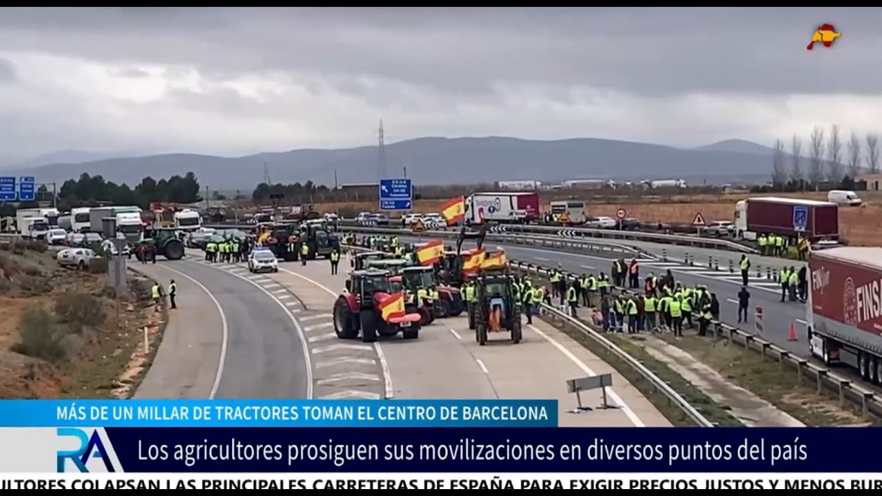 Segundo día de tractorada: España entera inundada de camiones
