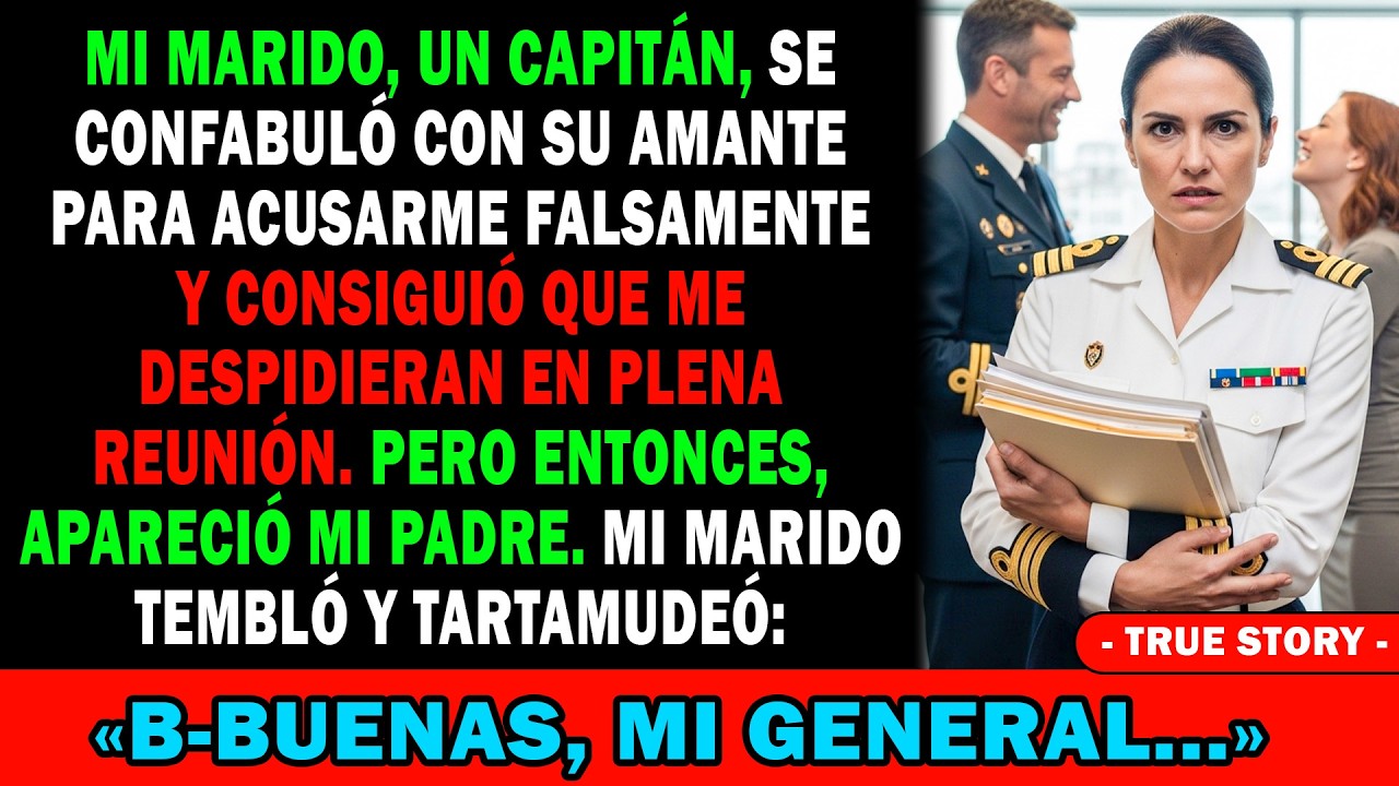 💔Mi Marido Y Su Amante Lograron Que Me Despidieran😡 Pero Tembló Ante Mi Padre😱 «Buenas, Mi General»