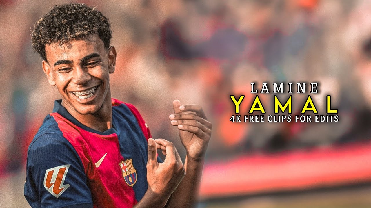 Lamine Yamal 2024 ● 4K FREE CLIPS / NO WATERMARK ● FREE TO USE ● HD 1080