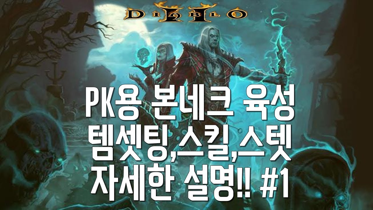 디아블로2  짱쌘 PK용 본네크 육성방법 및 셋팅방법 입니다!!ㅋㅋㅋㅋㅋ 이정도만 알아도 피케이는 할수있다!!! Diablo2 PK Nec