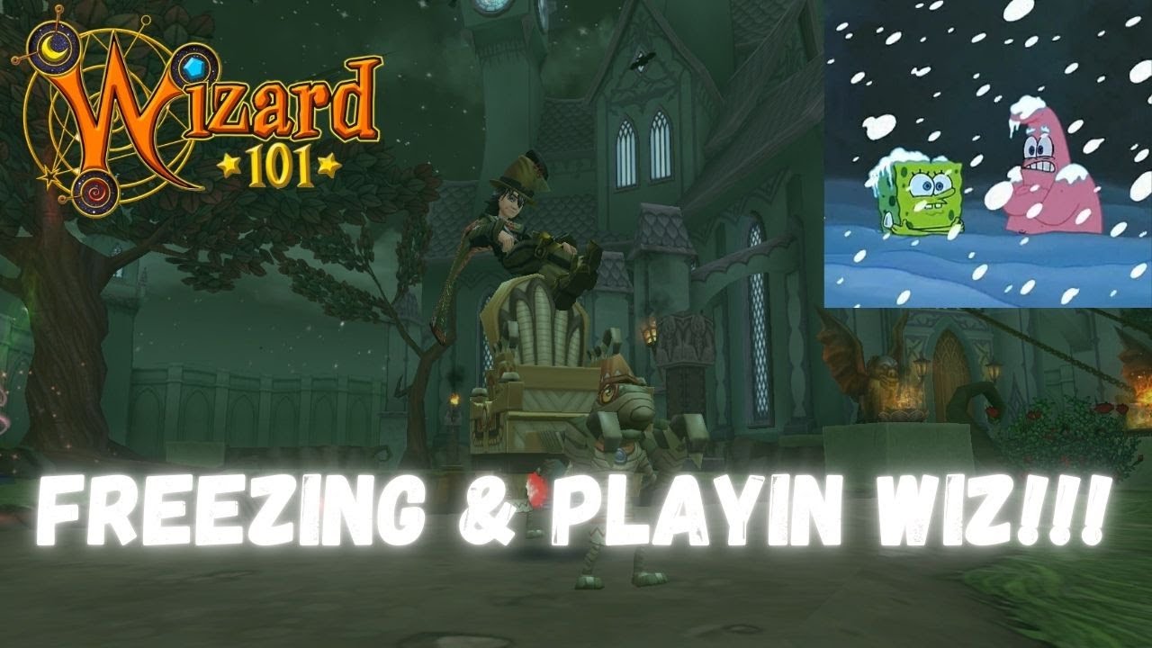 Wizard101 Freezing & Playin Wiz!!!