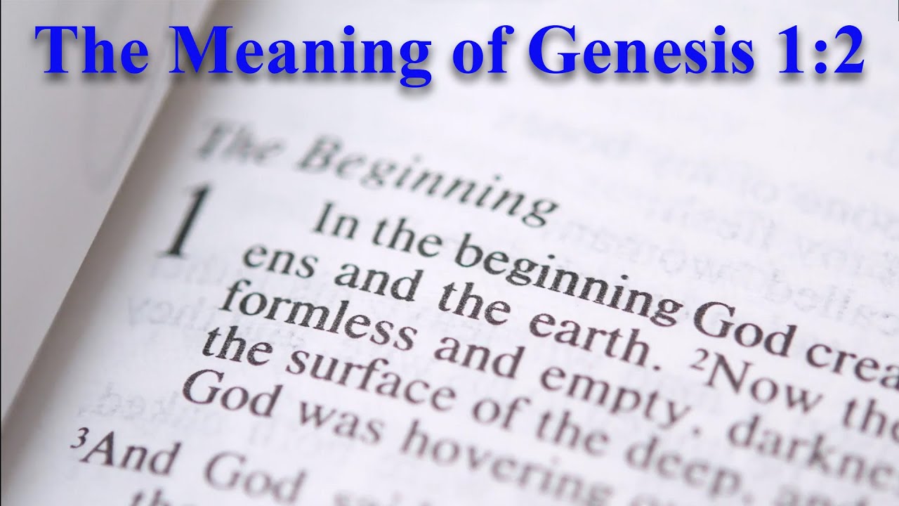 Interpreting Genesis 1:2 in its Ancient Near Eastern Context | Genesis 1 Verse 2 is really "Deep"