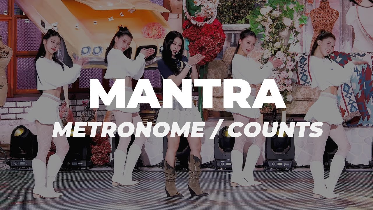 Jennie - 'Mantra' (Metronome) Dance Practice Mirrored [4K] (117bpm)