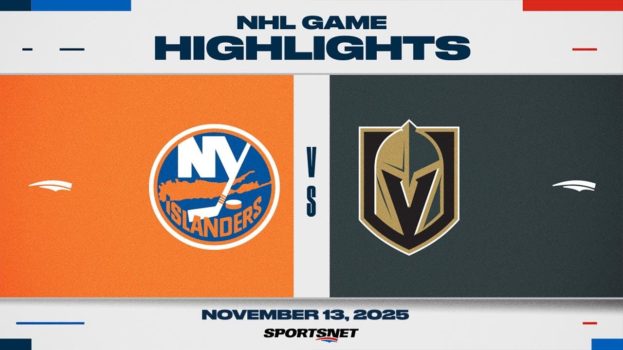 NHL Highlights | Islanders vs. Golden Knights - November 13, 2025