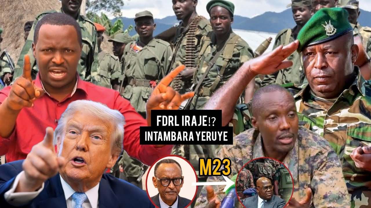 TRAMPU ATANGAJE INTAMBARA YERUYE KU RWANDA, FDRL ARASHAKA KWINJIRIRA MURIYO,ABARUNDI BITEGUYE BIHAGI