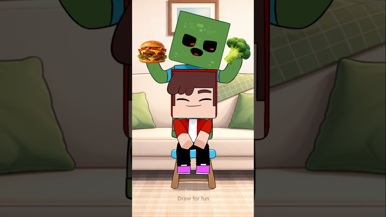 влево или вправо? Jj maizen minecraft animation #shorts #minecraft