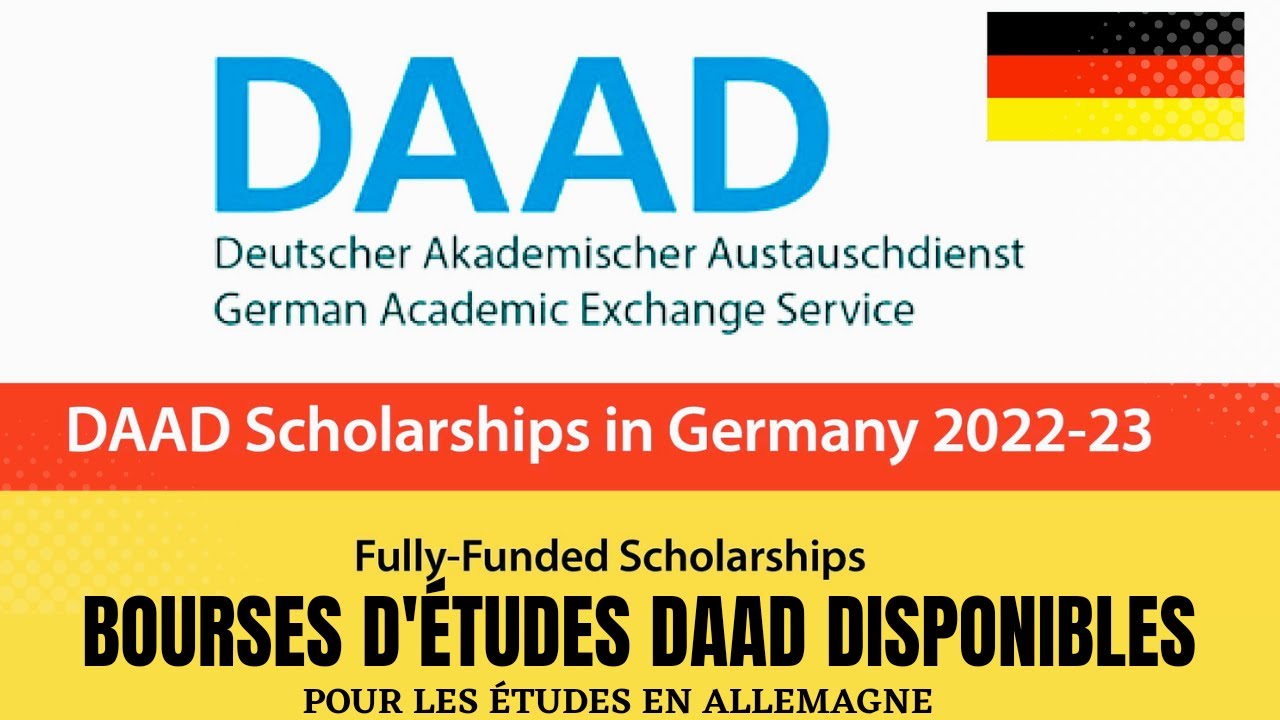 DAAD bourses d'étude pour l'Allemagne  disponibles [DAAD fully-funded scholarships]