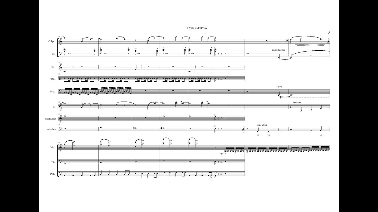 L'estasi dell'oro (The ecstasy of gold) with score - Ennio Morricone