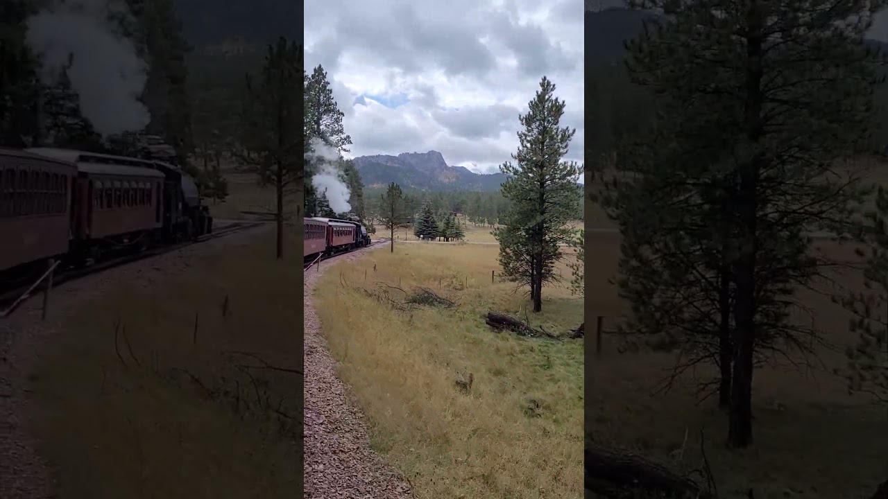 Whistle blows - 1880 train winds through the majestic Black Hills! #whistle #train #railroad #steam