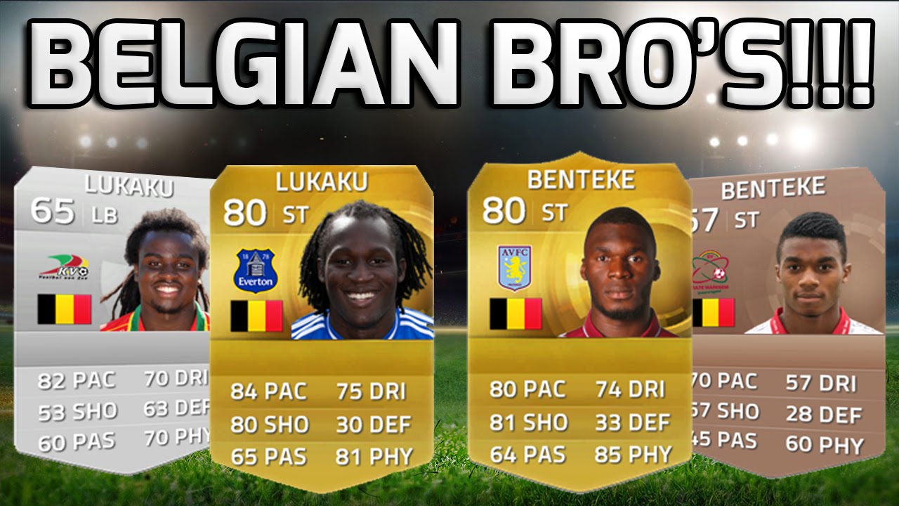 FIFA 15 - THE LUKAKU AND BENTEKE BROTHERS!!! - Fifa 15 Belgian Brothers Squad Builder