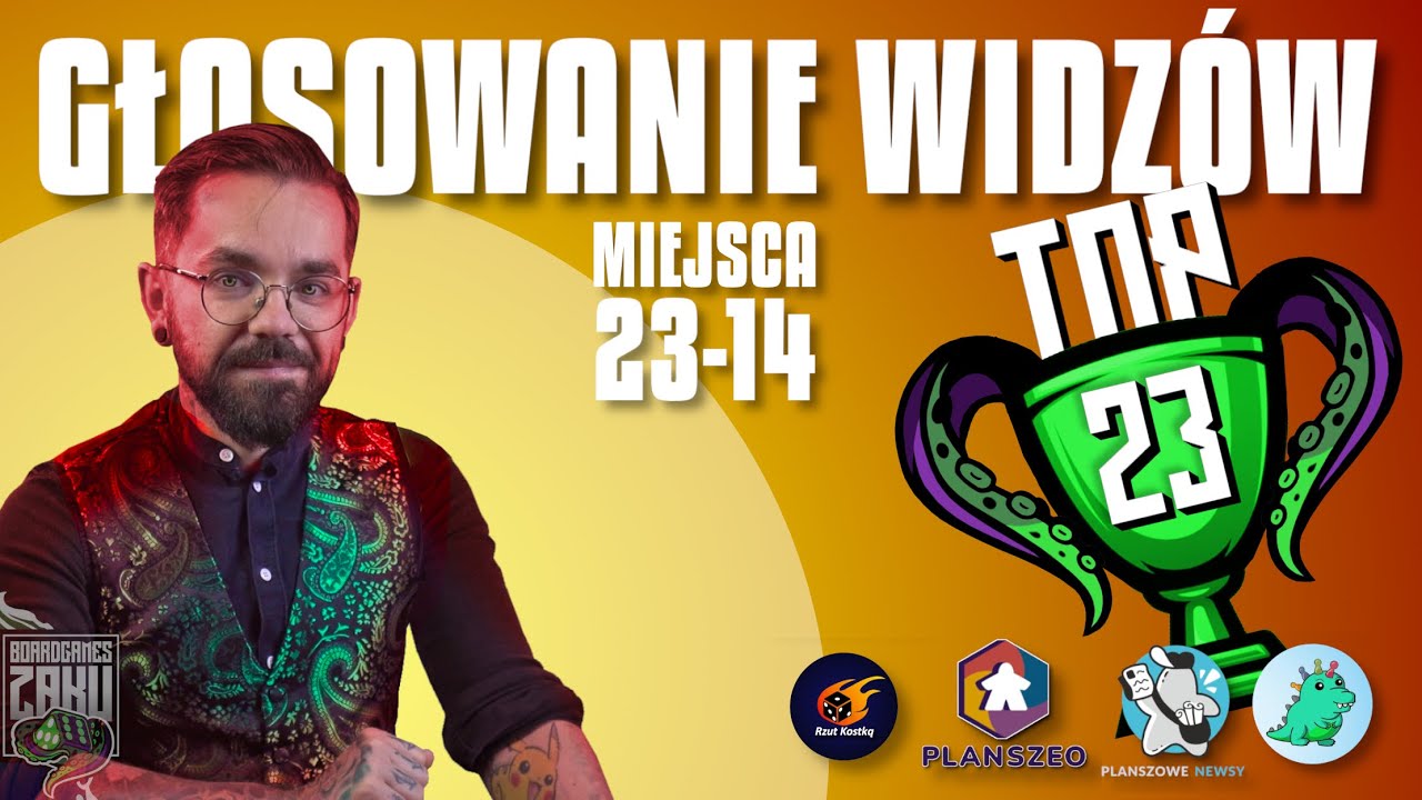 TOP23 - Wyniki Głosowania Widzów - Miejsca 23-14 | NAJLEPSZE GRY PLANSZOWE | Plebiscyt