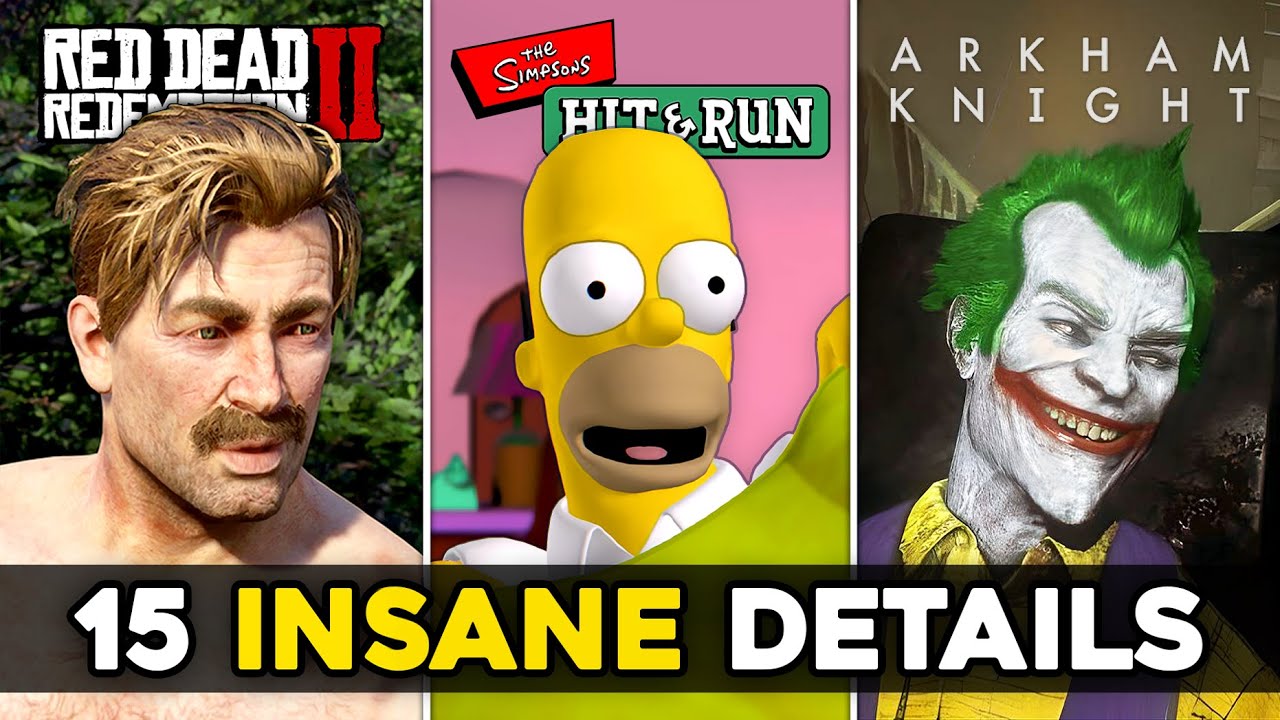 15 INSANE Details in Video Games (RDR2, Arkham Knight & More)