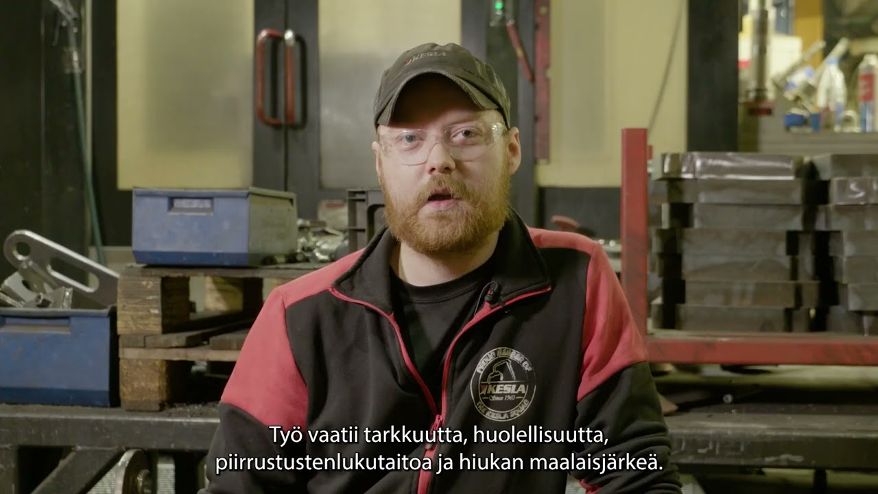 Proud member of the Kesla squad: koneistaja