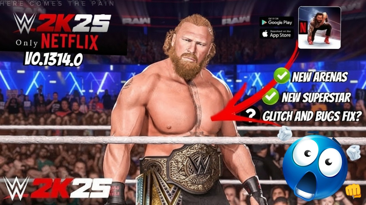 WWE 2K25 Netflix Mobile (NEW Update V0.1314.0) | New Superstar, Match Types & Arena
