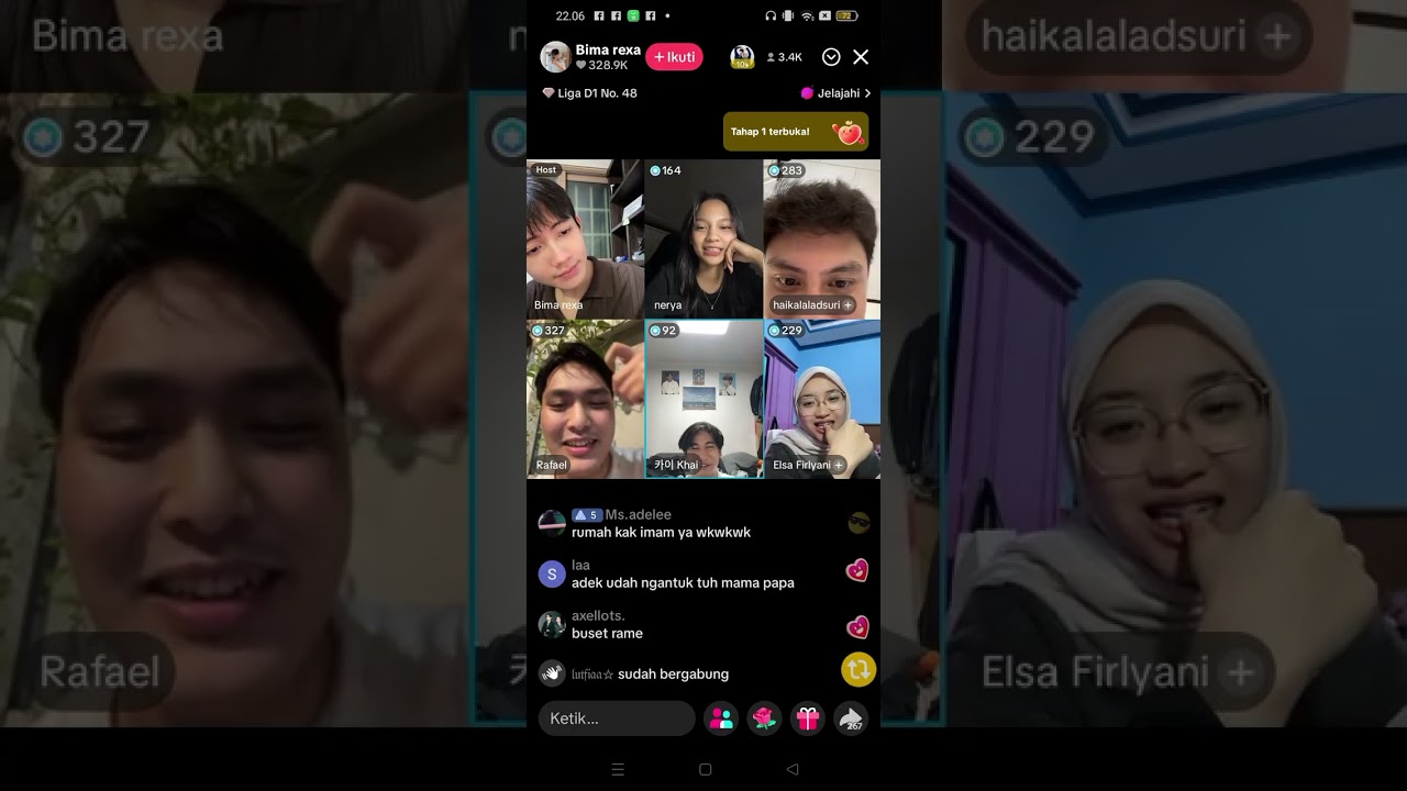 RAYA Couple COC Jadian tapi LDR? Live Bima Rexa, Rafael, Nerya, Andreas, Elsa, Khai, Haikal 