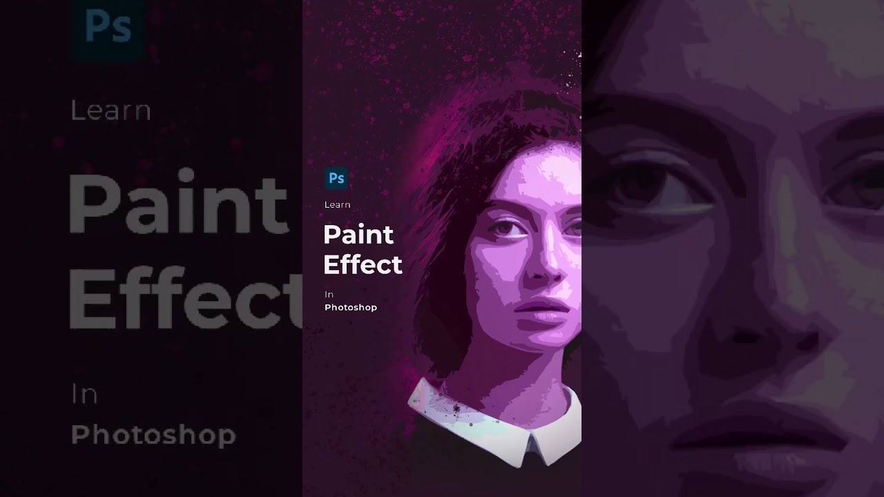 Learn paint effect in photoshop Simple technique