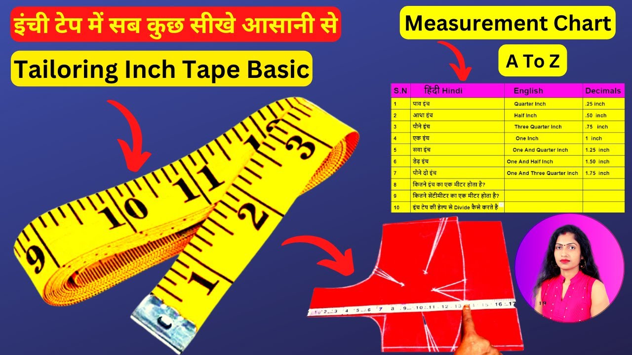 Learn Tailor Inch Tape Measurement | Tailoring Inch Tape | Gyanti Fashion