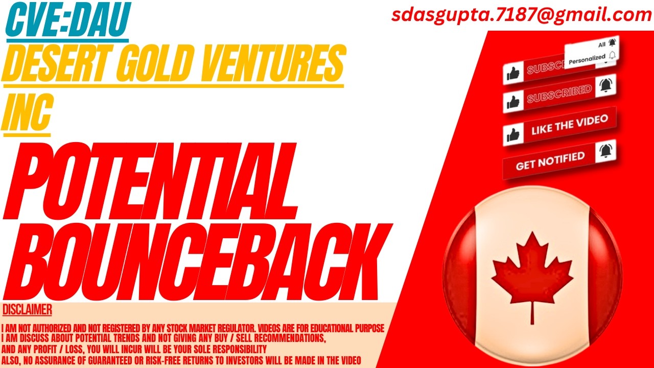 DAU STOCK : POTENTIAL BOUNCEBACK | DESERT GOLD VENTURES STOCK