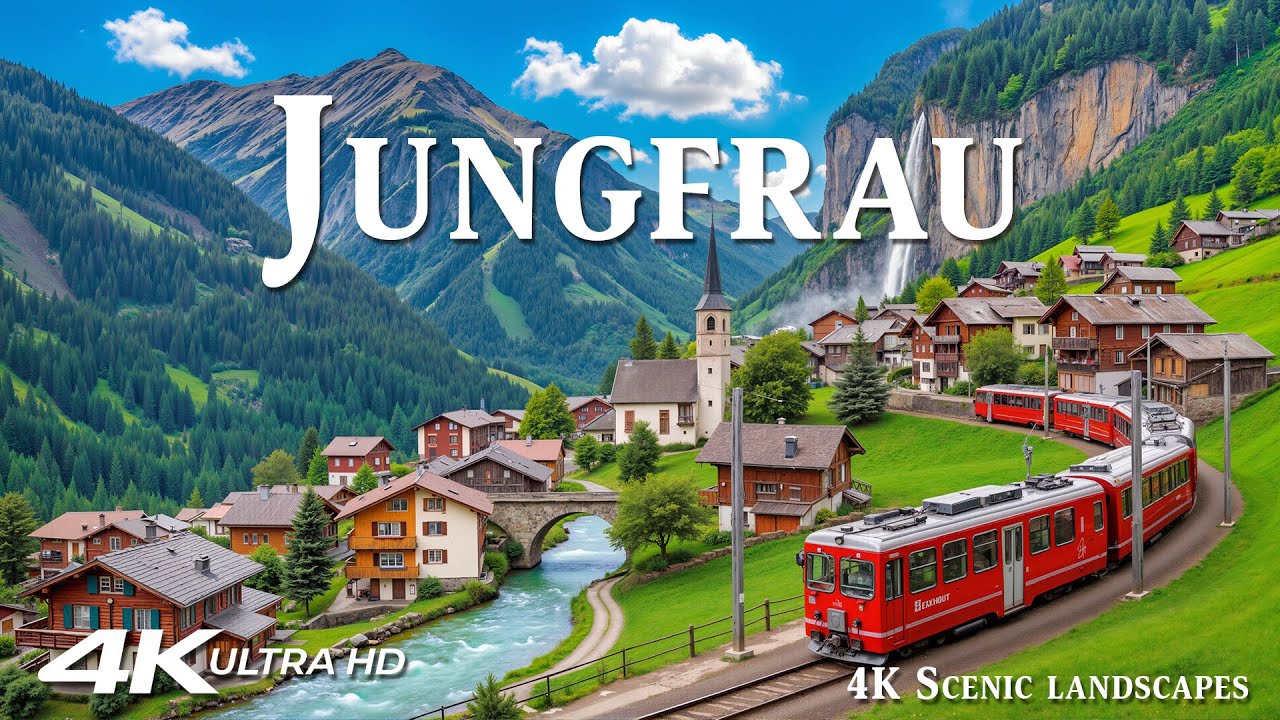 Юнгфрау 4K | Alpine Infinity – Заснеженные хребты, мягкий свет и абсолютное спокойствие