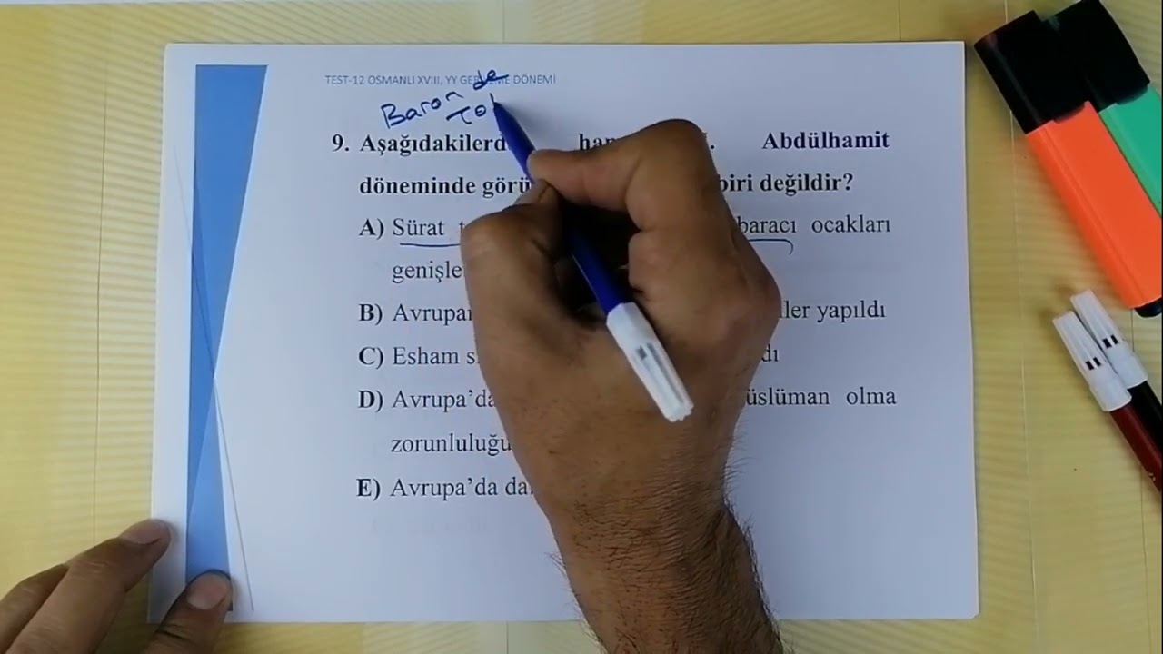 2022 KPSS TARİH SORU ÇÖZÜMÜ (Osmanlı XVIII. YY Gerileme Dönemi) - TEST12 - ERKAN AYRANCI