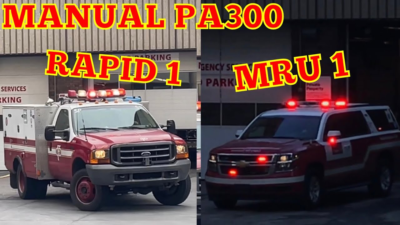 **MANUAL PA300** Calgary Rapid Response 1 VS. Medical Response 1 Responding +Ambulances HOT | CFD