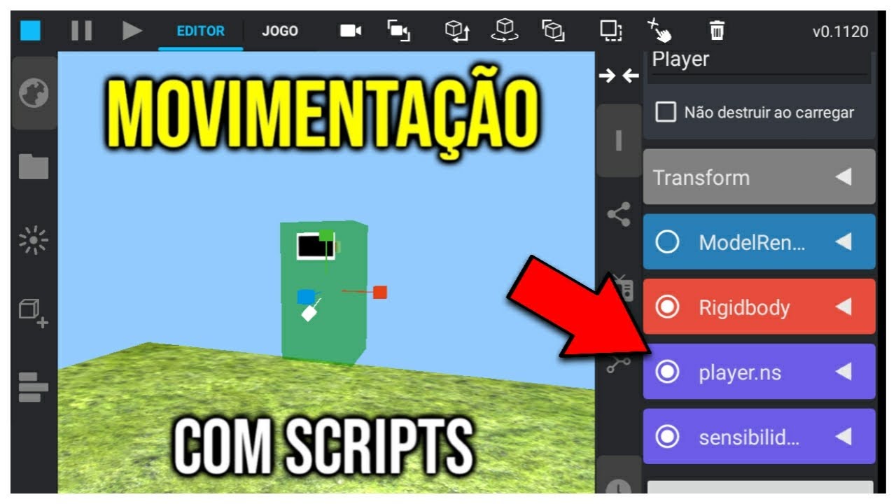 COMO CRIAR UM JOGO NO IT'S MAGIC | ADICIONANDO MOVIMENTAÇÃO NO PLAYER - Tutorial Its Magic Engine
