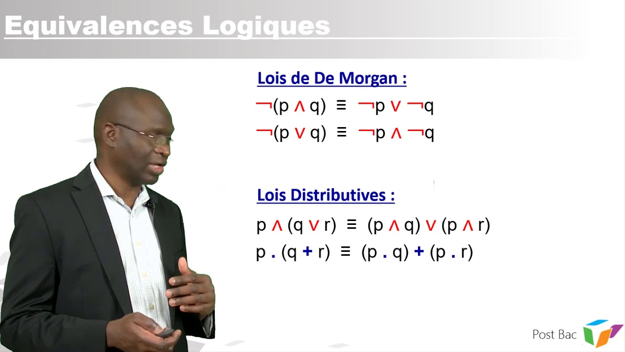 Chapitre 1. 5 : Maths, Equivalence Logique (part2)