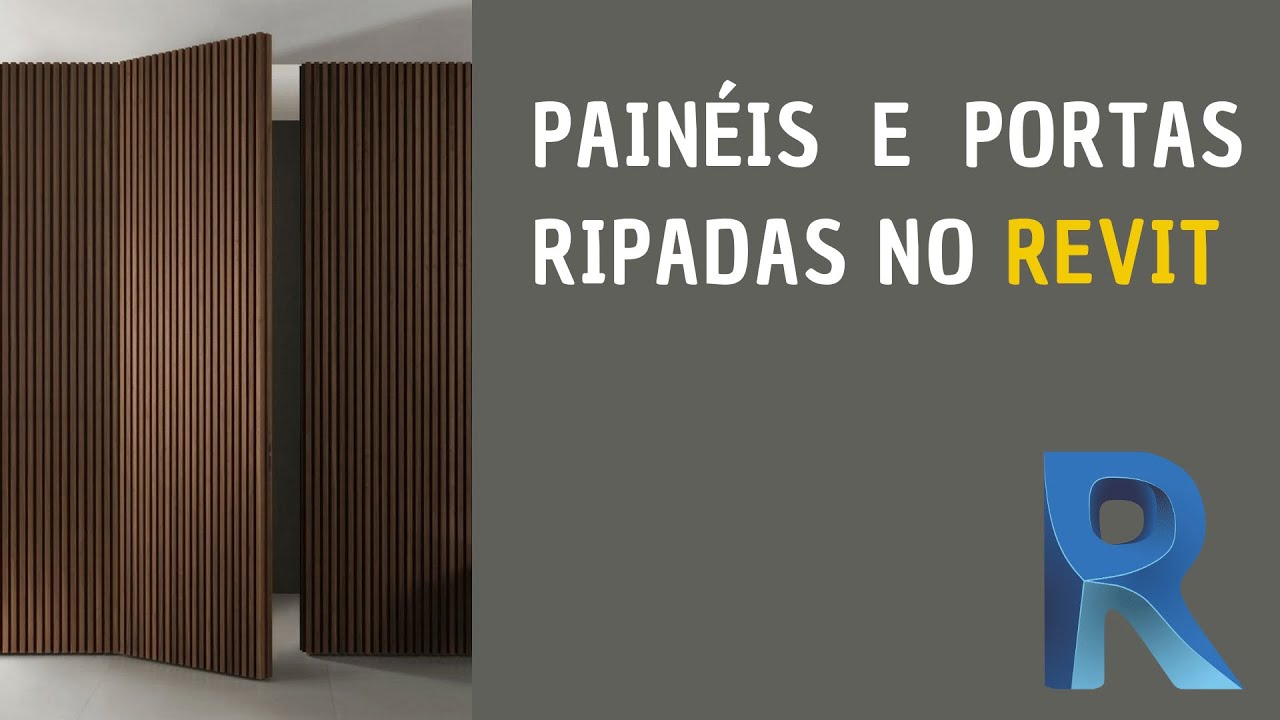 Painéis e portas ripadas para Revit.