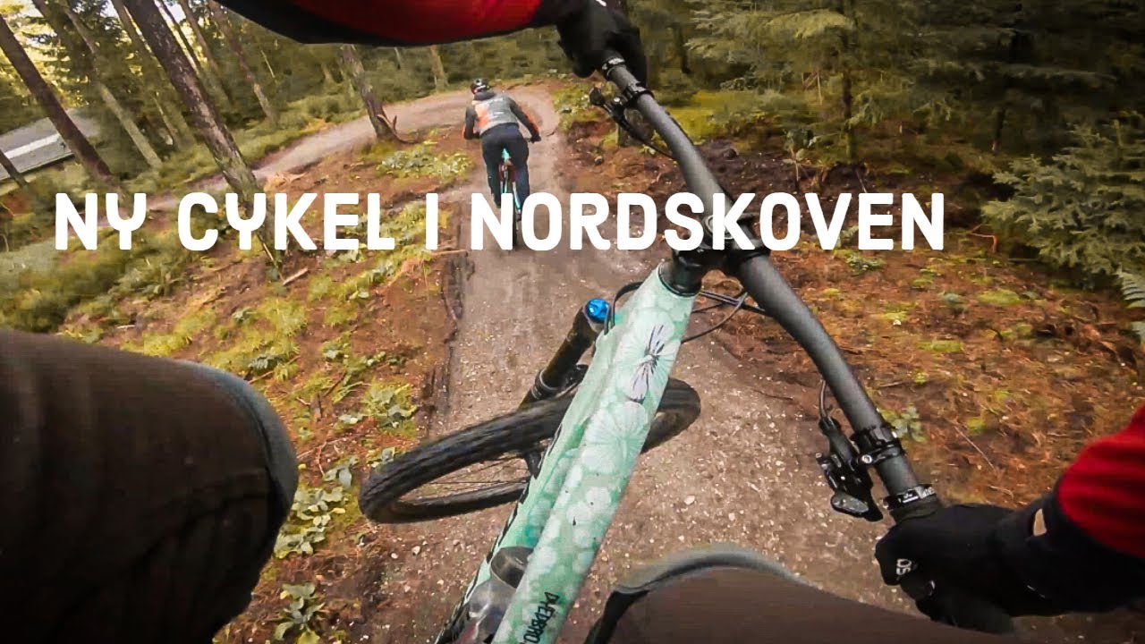 Første tur på min nye Santa Cruz i trænings området i Nordskoven, Silkeborg