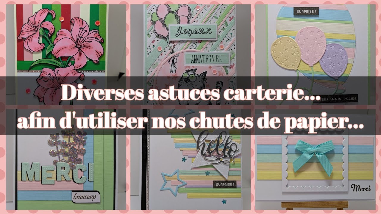 🌺 Tuto - Astuces Carte avec chutes de papier 🌺 - #temu 