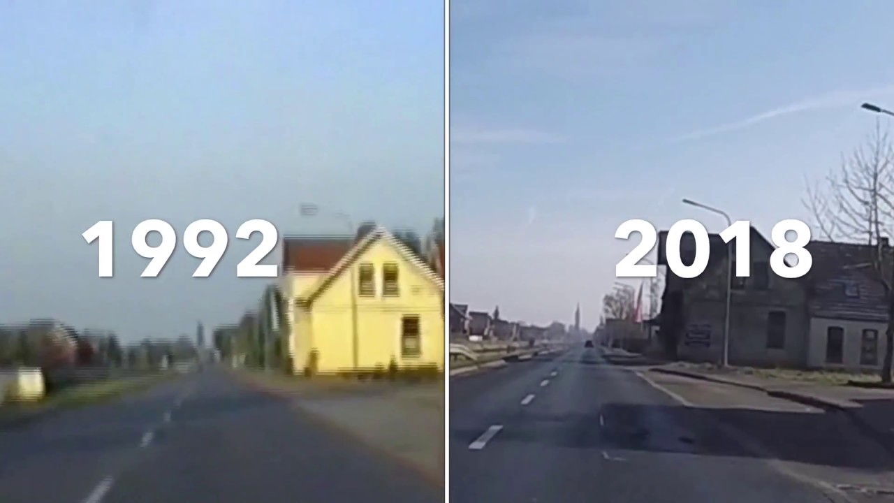 Vergleichsfahrt 1992 vs 2018 Rhauderfehn Ostrhauderfehn