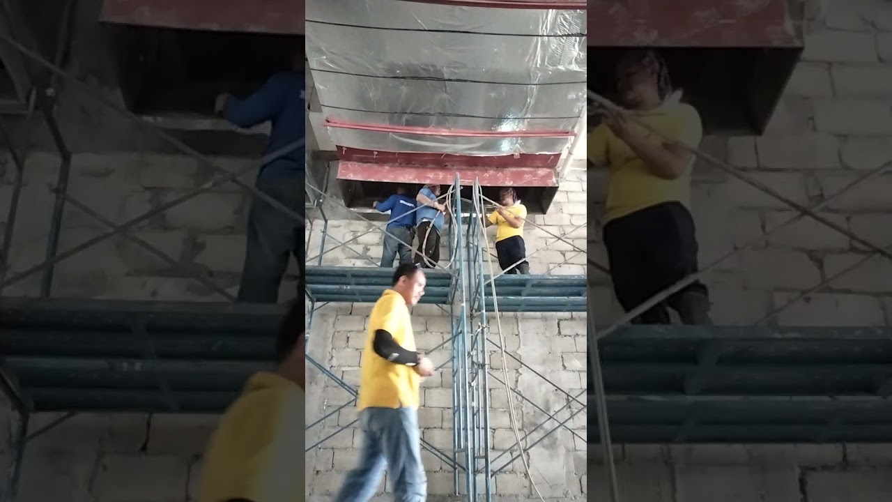 Bottom tapping ng exhaust duct...