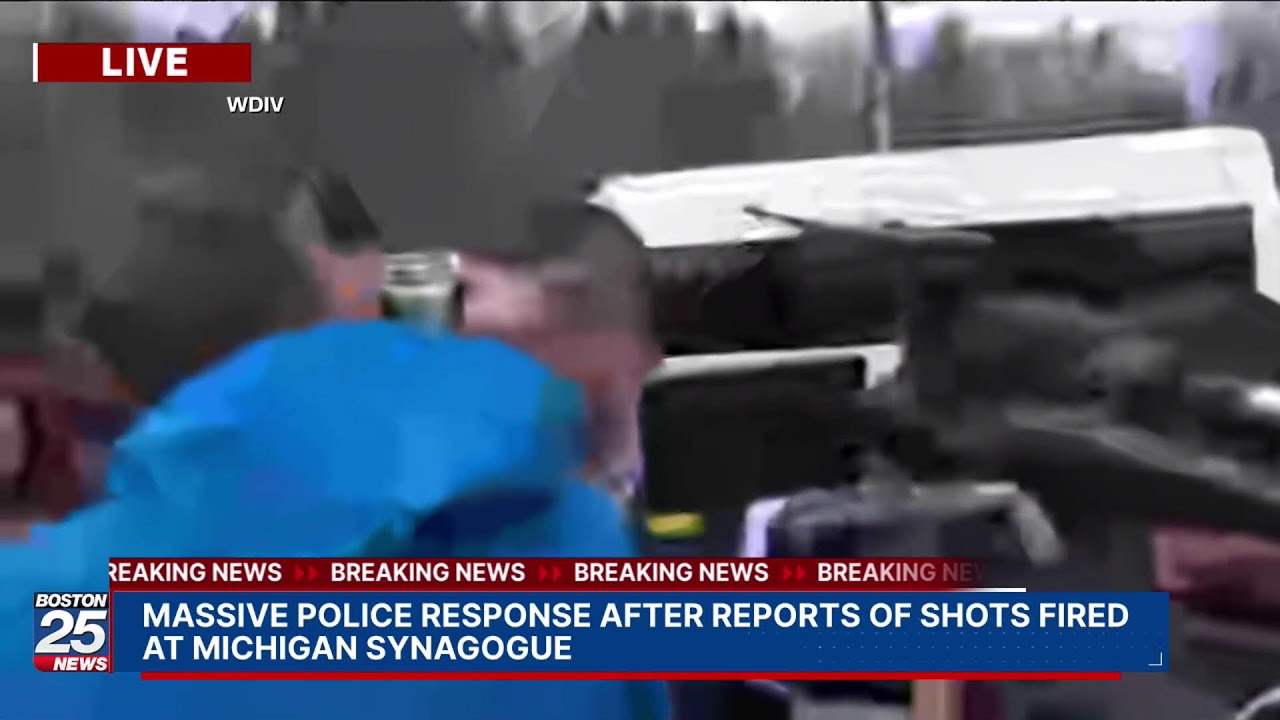 LIVE VIDEO: Massive police response after reports of shots fired at Michigan synagogue.