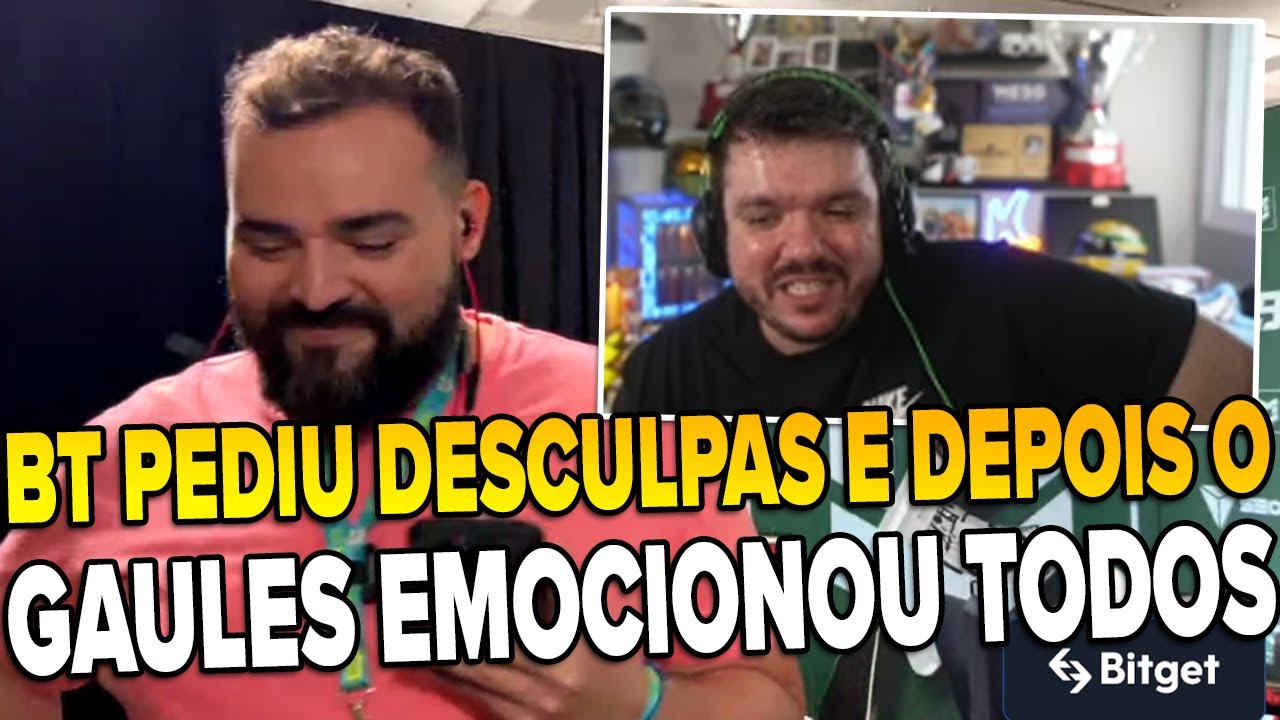 GAULES EMOCIONA O BT E CHAT DEPOIS DO BT PEDIR DESCULPAS POR CONTA DO SEU INGLES | CORTES DO GAULES