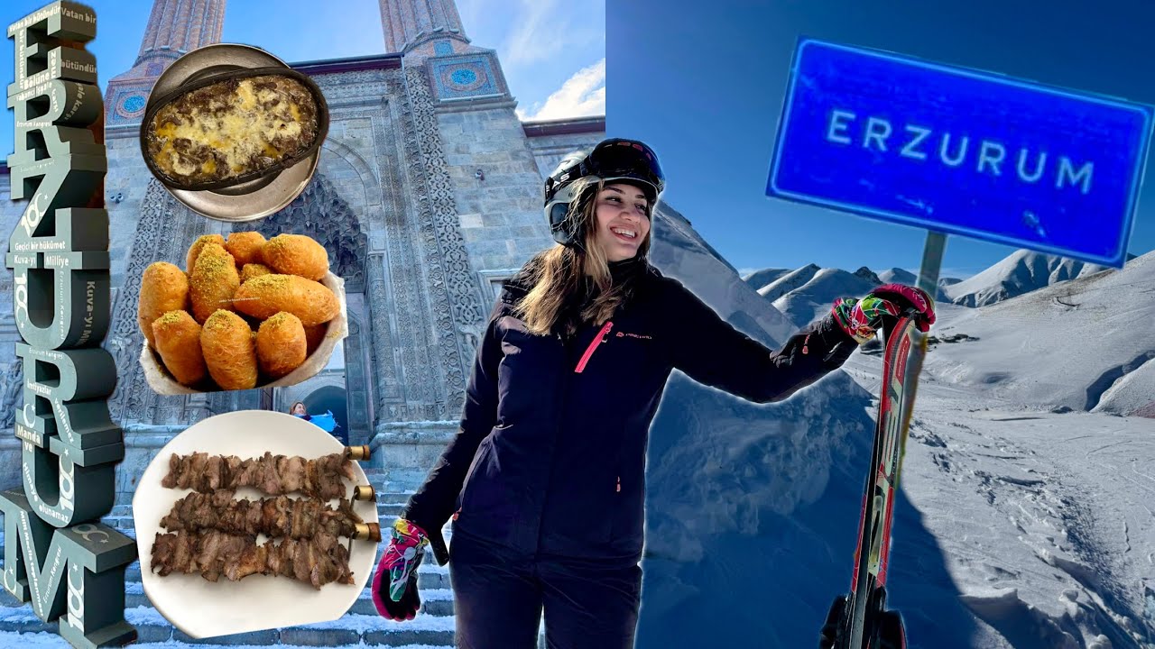 Palandöken’e Kayağa Gittik / Bizimle  2 Gün ERZURUM’u Gez / Yeme-İçme-Kayak-Gezi