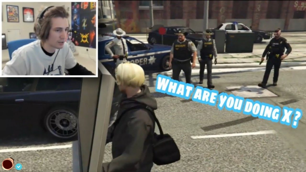 LOCAL HELPS xQc DESTROY EVIDENCE INFRONT of COPS!