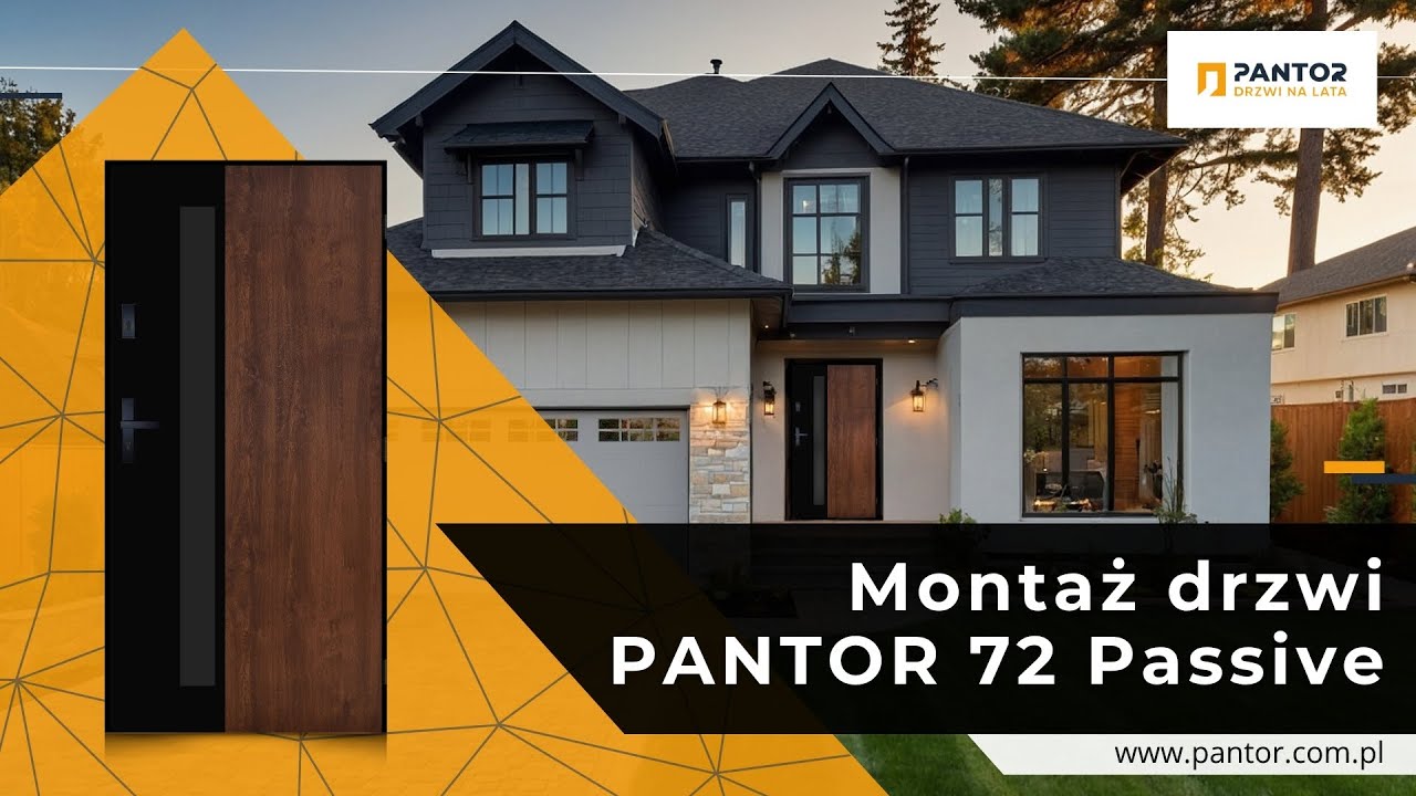 PANTOR - Montaż drzwi zewnętrznych System 72 Passive: instrukcja krok po kroku