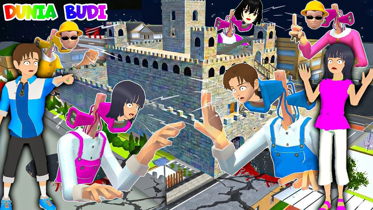 Yuta Mio Buat Benteng Raksasa Paling Aman Dari SIREN HEAD YUTA MIO DiKota Sakura😱