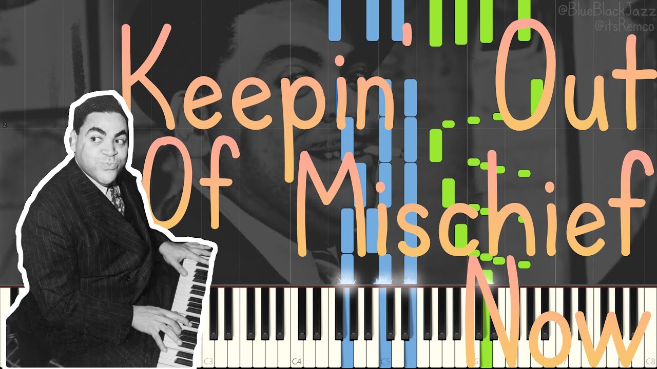 Thomas "Fats" Waller - Keepin' Out Of Mischief Now 1937 (Stride Piano Synthesia)